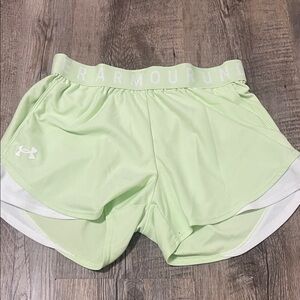 Under Armour Women's Light Green Athletic Shorts